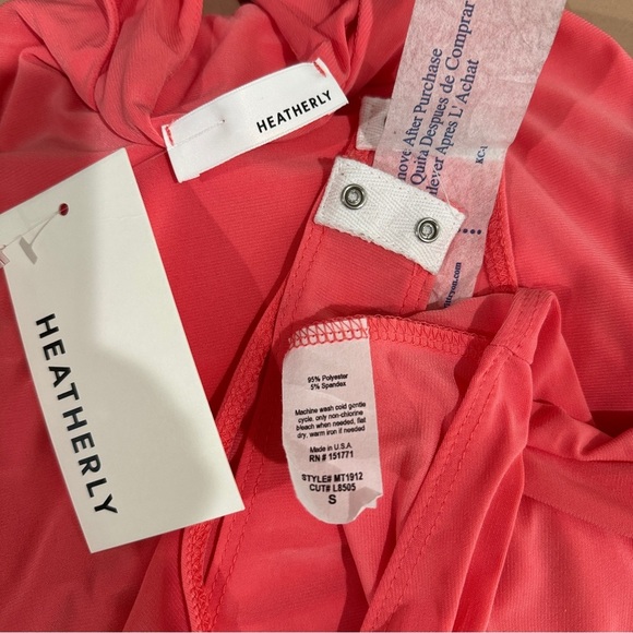 NWT HEATHERLY coral body suit - Picture 7 of 7